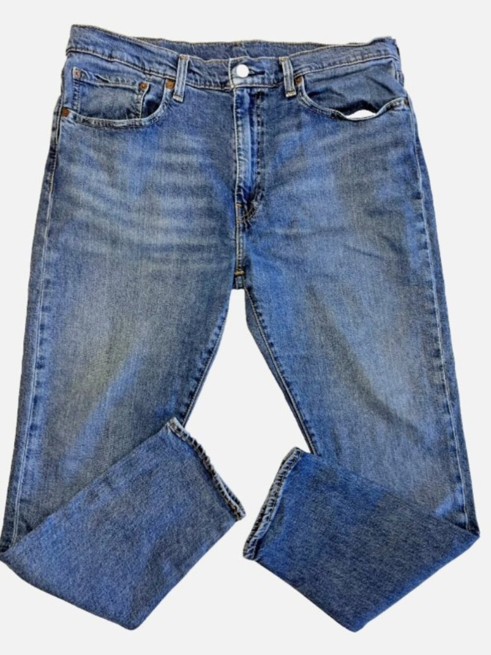 Levis 512 Slim Taper Jeans Tag 36x30 Fits 36x28 Faded Blue Stretch Denim Pants
